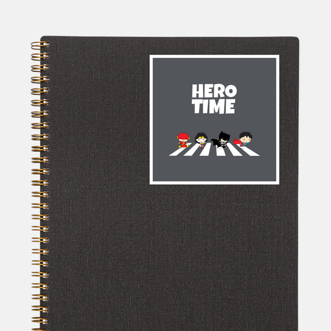 It's Hero Time-None-Glossy-Sticker-MaxoArt