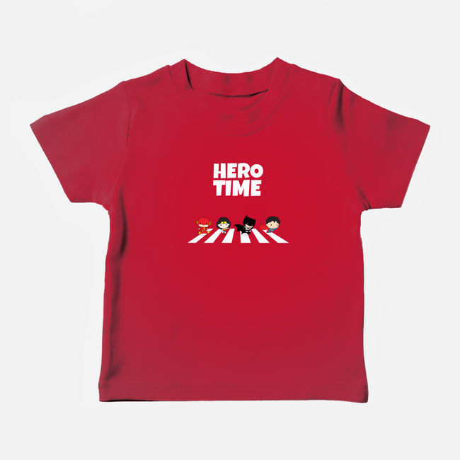 It's Hero Time-Baby-Basic-Tee-MaxoArt