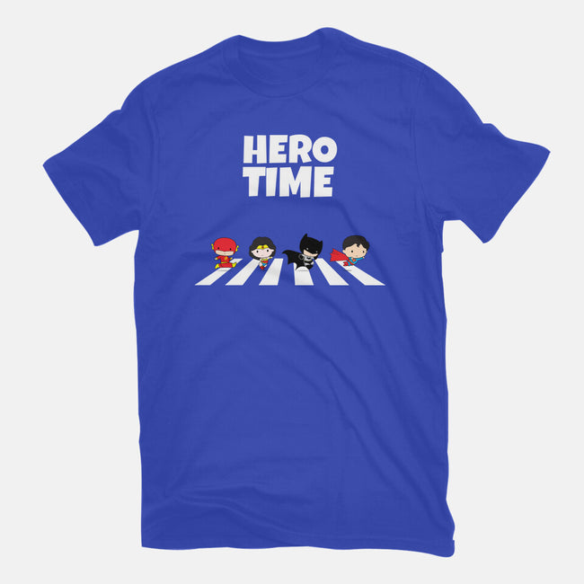 It's Hero Time-Womens-Fitted-Tee-MaxoArt