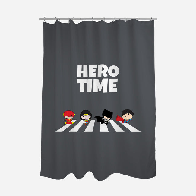 It's Hero Time-None-Polyester-Shower Curtain-MaxoArt