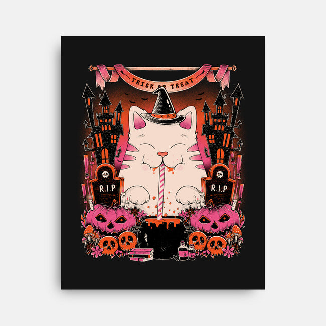 Witch Cat-None-Stretched-Canvas-GODZILLARGE