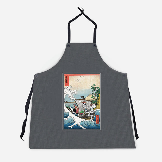 Going Merry In Japan-Unisex-Kitchen-Apron-DrMonekers