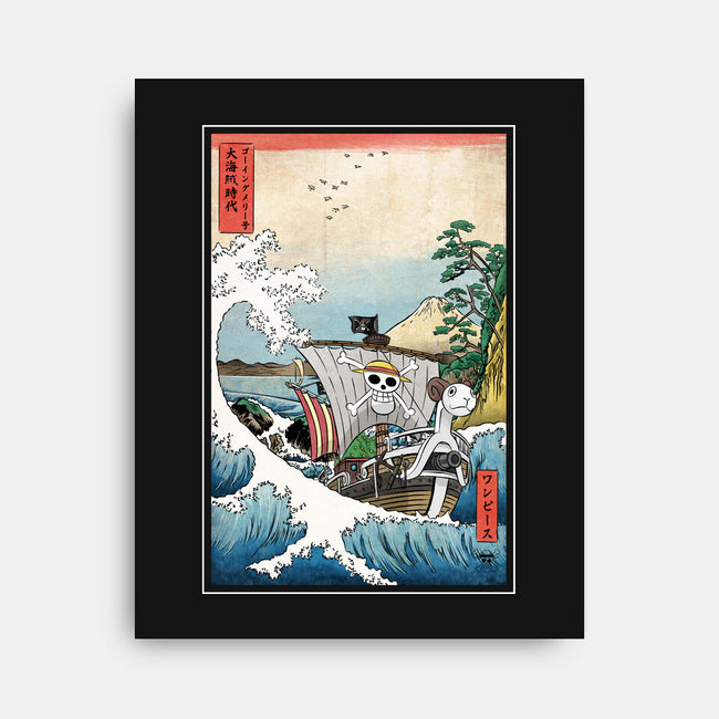 Going Merry In Japan-None-Stretched-Canvas-DrMonekers