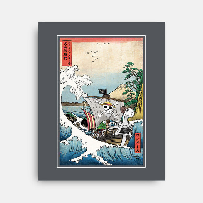 Going Merry In Japan-None-Stretched-Canvas-DrMonekers