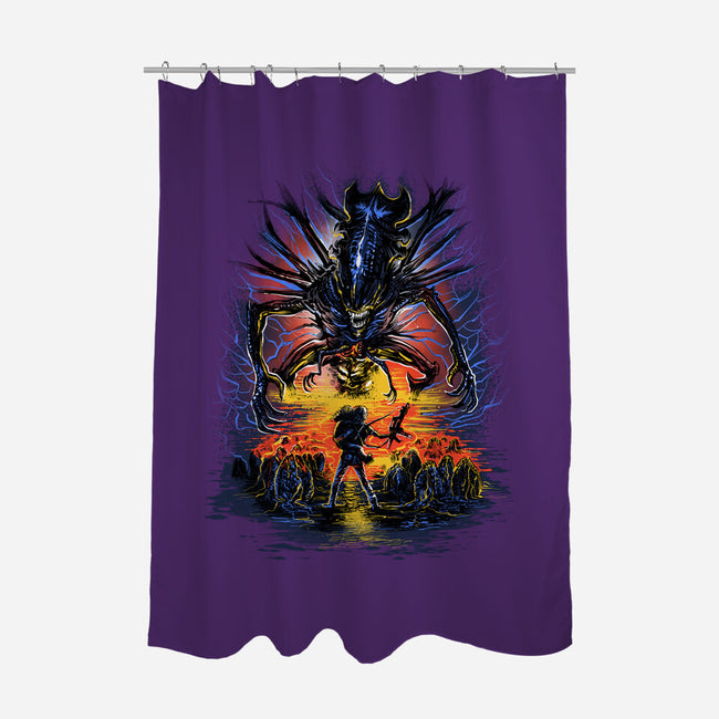 Alien You Shall Not Pass-None-Polyester-Shower Curtain-zascanauta