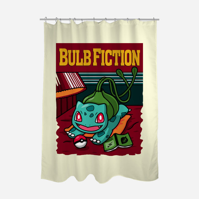Bulb Fiction-None-Polyester-Shower Curtain-Raffiti