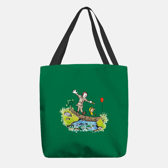Pennywise And Georgie-None-Basic Tote-Bag-matthew benkner