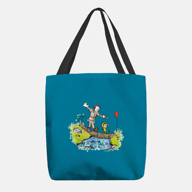 Pennywise And Georgie-None-Basic Tote-Bag-matthew benkner