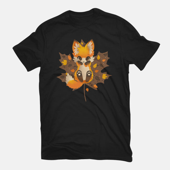 Autumn Kitsune-Womens-Fitted-Tee-retrodivision