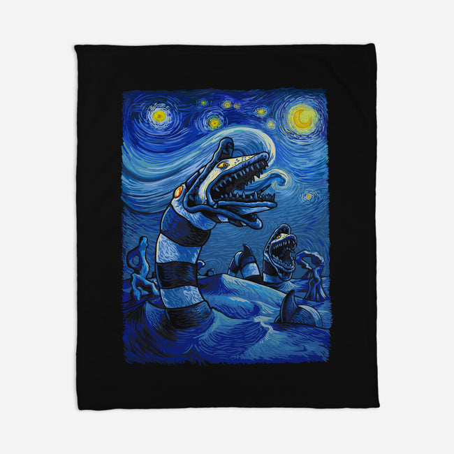 Starry Saturn-None-Fleece-Blanket-daobiwan
