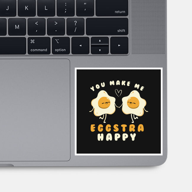 You Make Me Eggstra Happy-None-Glossy-Sticker-tobefonseca