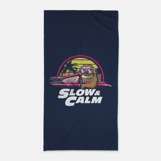 Slow And Calm-None-Beach-Towel-Olipop