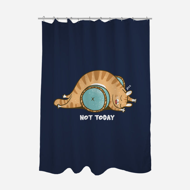 Not Today Cat-None-Polyester-Shower Curtain-turborat14