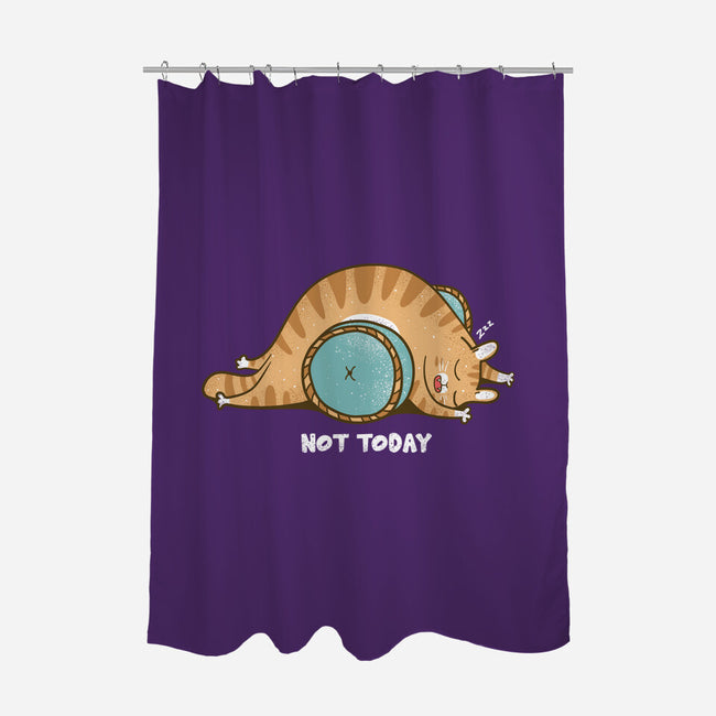 Not Today Cat-None-Polyester-Shower Curtain-turborat14