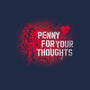 Penny For Your Thoughts-None-Removable Cover-Throw Pillow-rocketman_art