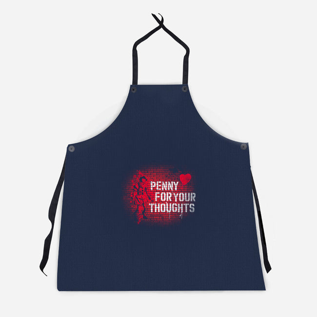 Penny For Your Thoughts-Unisex-Kitchen-Apron-rocketman_art