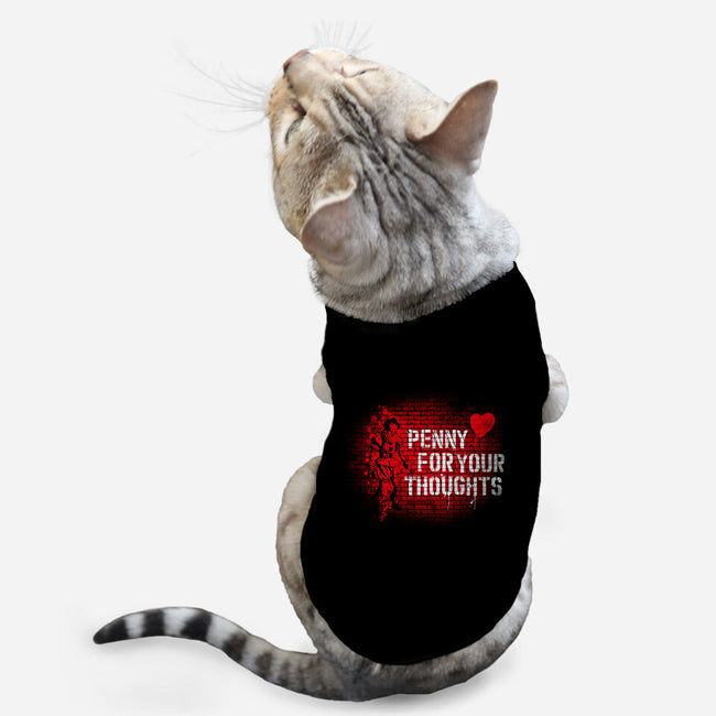 Penny For Your Thoughts-Cat-Basic-Pet Tank-rocketman_art