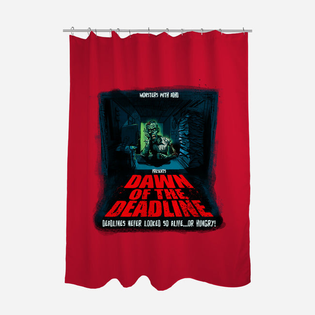 Dawn Of The Deadline-None-Polyester-Shower Curtain-Monsters with ADHD
