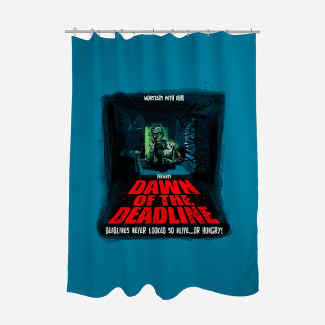 Dawn Of The Deadline-None-Polyester-Shower Curtain-Monsters with ADHD