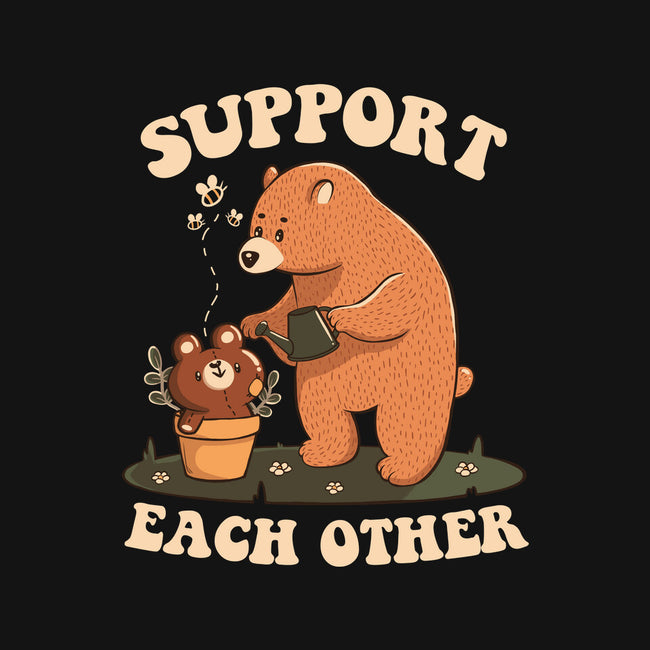 Support Each Other Lovely Bears-Unisex-Baseball-Tee-tobefonseca