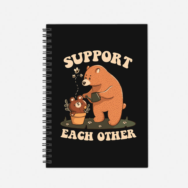 Support Each Other Lovely Bears-None-Dot Grid-Notebook-tobefonseca