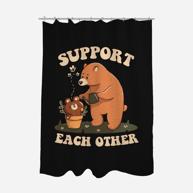 Support Each Other Lovely Bears-None-Polyester-Shower Curtain-tobefonseca