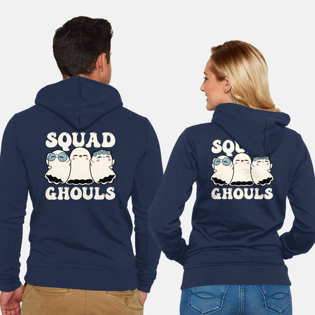 Halloween Squad Ghouls-Unisex-Zip-Up-Sweatshirt-tobefonseca