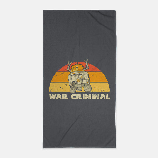 Vintage Criminal Droid-None-Beach-Towel-retrodivision