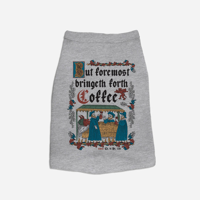 But First Coffee Medieval Style-Cat-Basic-Pet Tank-Nemons