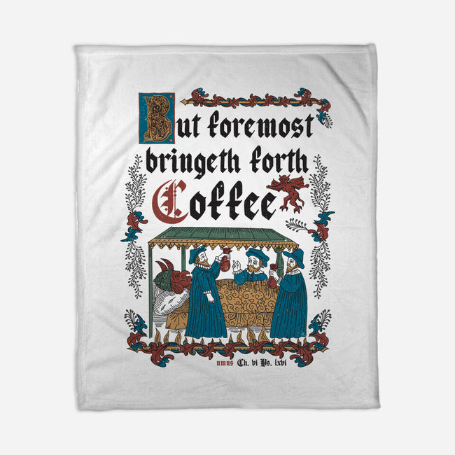 But First Coffee Medieval Style-None-Fleece-Blanket-Nemons