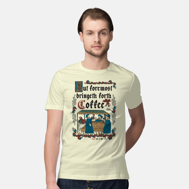 But First Coffee Medieval Style-Mens-Premium-Tee-Nemons