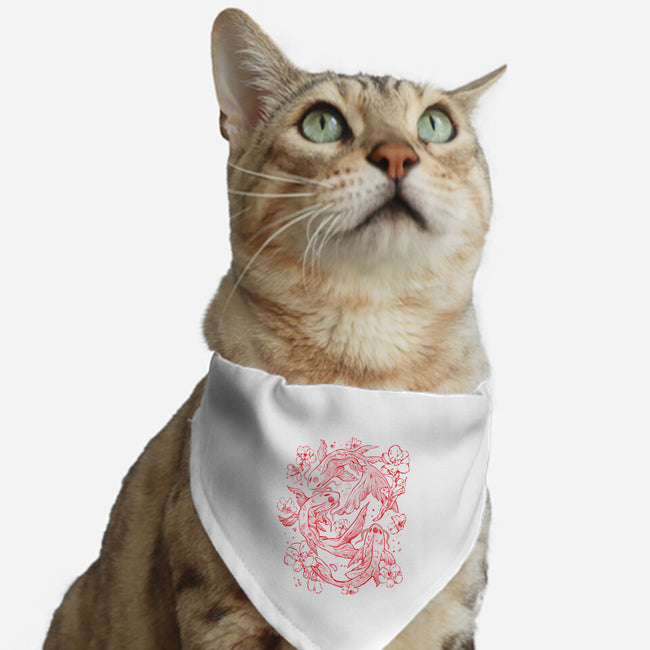 Red Koi-Cat-Adjustable-Pet Collar-eduely