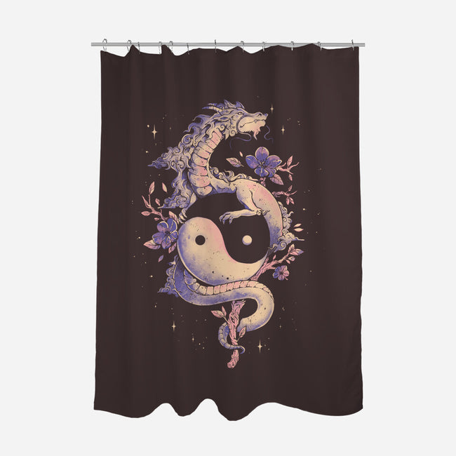 Dragon Flower-None-Polyester-Shower Curtain-eduely