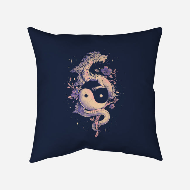 Dragon Flower-None-Removable Cover-Throw Pillow-eduely