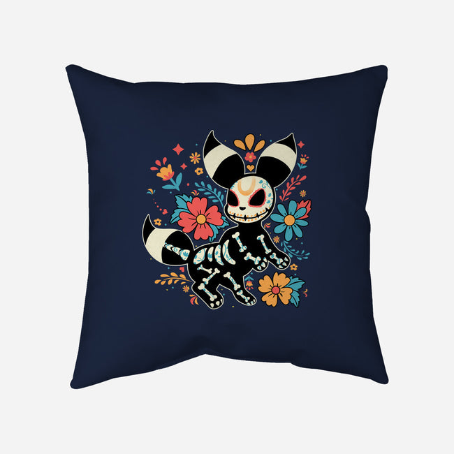 Night Skeleton-None-Removable Cover-Throw Pillow-IKILO