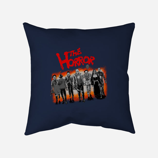 The Horror-None-Removable Cover-Throw Pillow-joerawks