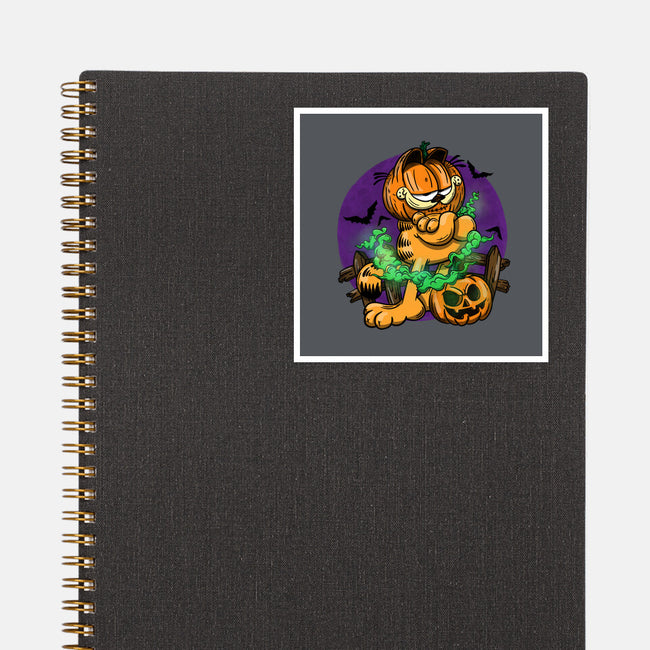 Garfield Halloween-None-Glossy-Sticker-By Berto
