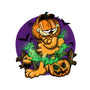 Garfield Halloween-Womens-Basic-Tee-By Berto