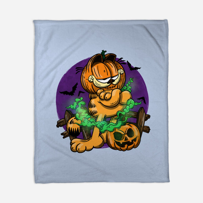 Garfield Halloween-None-Fleece-Blanket-By Berto