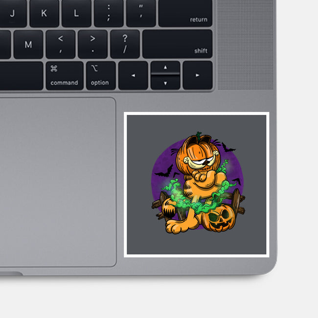 Garfield Halloween-None-Glossy-Sticker-By Berto