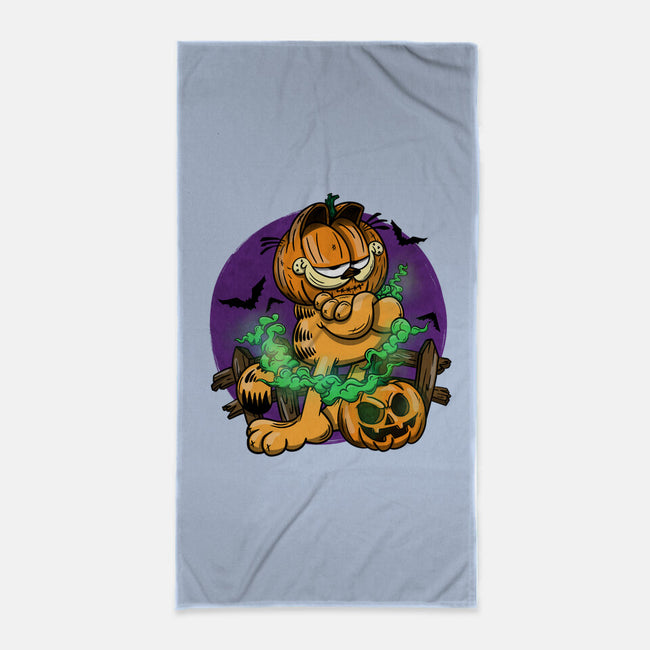 Garfield Halloween-None-Beach-Towel-By Berto