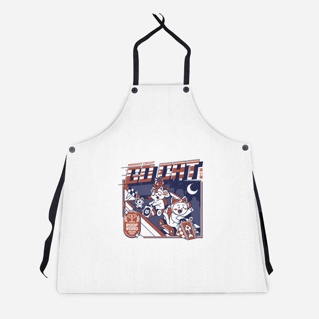 Midnight Race On Your Roof-Unisex-Kitchen-Apron-tobefonseca