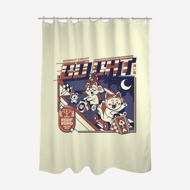 Midnight Race On Your Roof-None-Polyester-Shower Curtain-tobefonseca