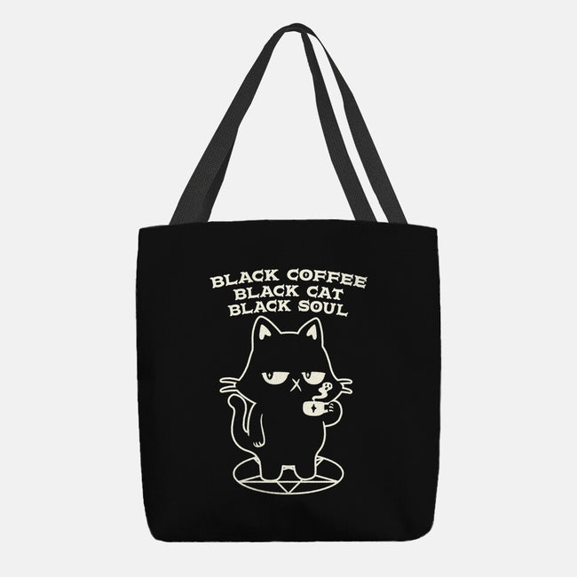 Black Cat Black Soul-None-Basic Tote-Bag-tobefonseca
