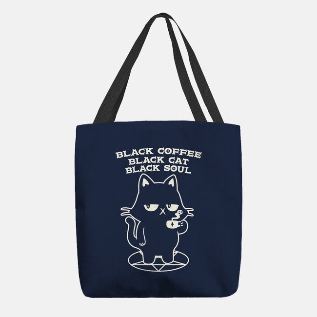 Black Cat Black Soul-None-Basic Tote-Bag-tobefonseca