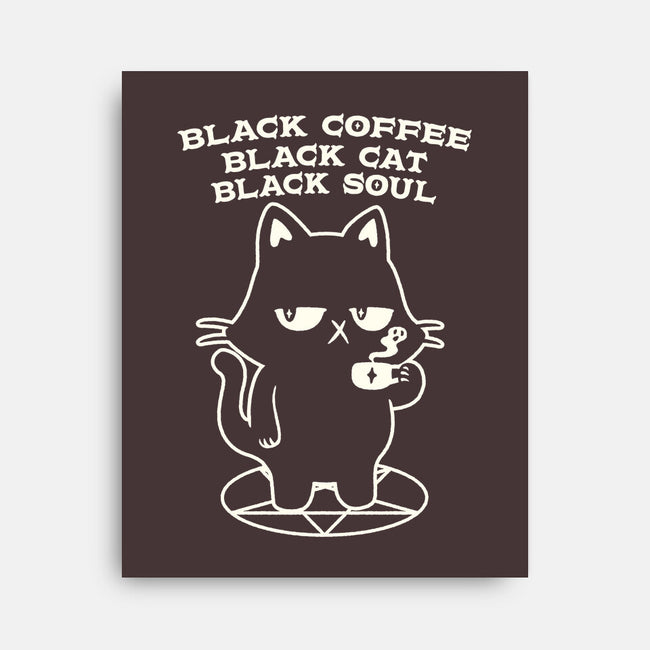 Black Cat Black Soul-None-Stretched-Canvas-tobefonseca