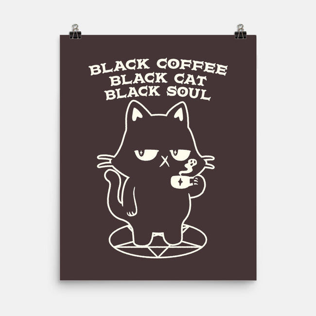 Black Cat Black Soul-None-Matte-Poster-tobefonseca