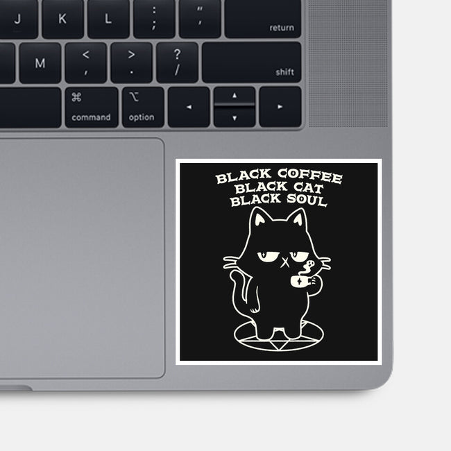 Black Cat Black Soul-None-Glossy-Sticker-tobefonseca