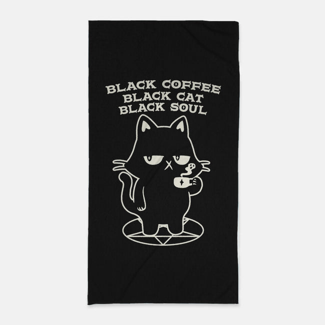 Black Cat Black Soul-None-Beach-Towel-tobefonseca