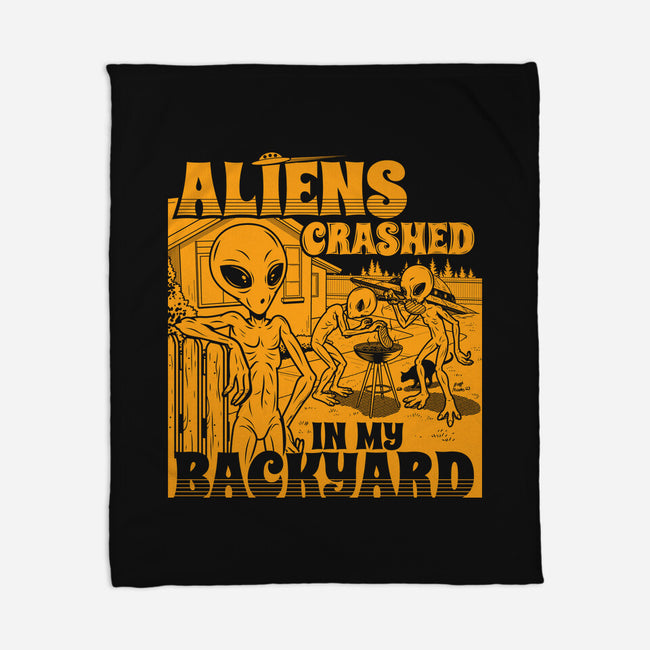 Aliens Crashed In My Backyard-None-Fleece-Blanket-Boggs Nicolas